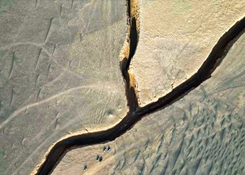 دره زبان مار یا تنگه زبان مار عکس هوایی