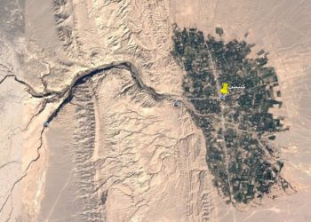 نقشه هوایی از روستای کشیت