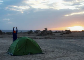 اختلاف دمای شب و روز در بیابان لوت